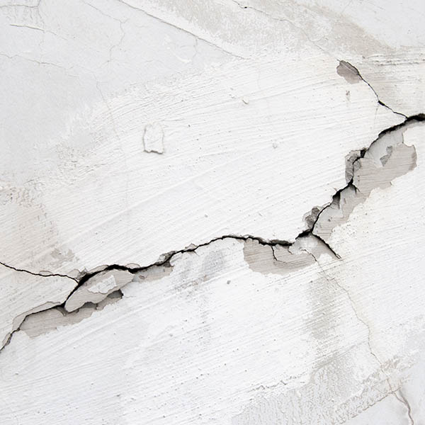Cracking Wall close-up.