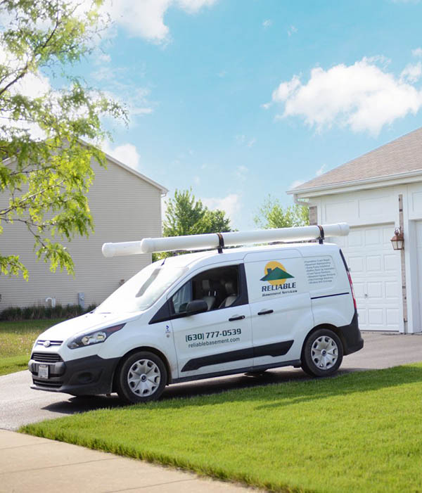 ULB-DRY Waterproofing service van in driveway